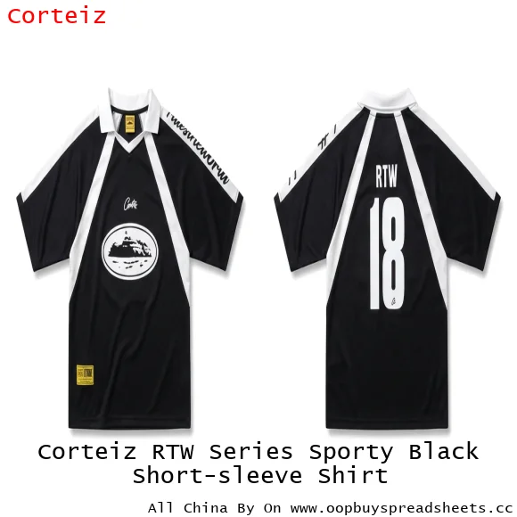 Corteiz RTW Series Sporty Black Short-sleeve Shirt