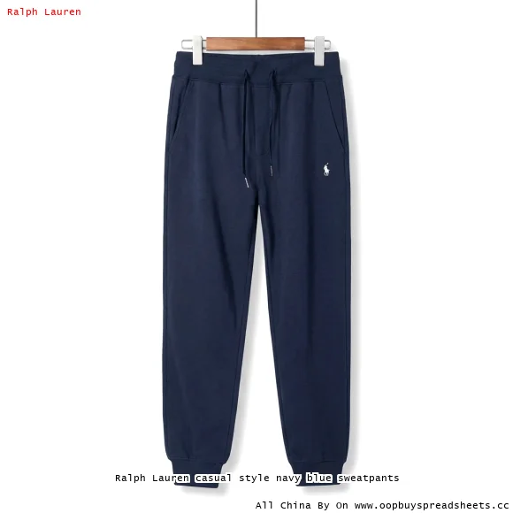 Ralph Lauren casual style navy blue sweatpants