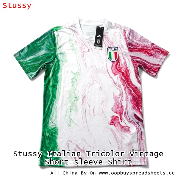 Stussy Italian Tricolor Vintage Short-sleeve Shirt