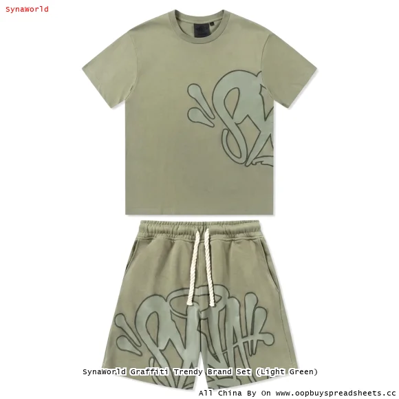 SynaWorld Graffiti Trendy Brand Set (Light Green)
