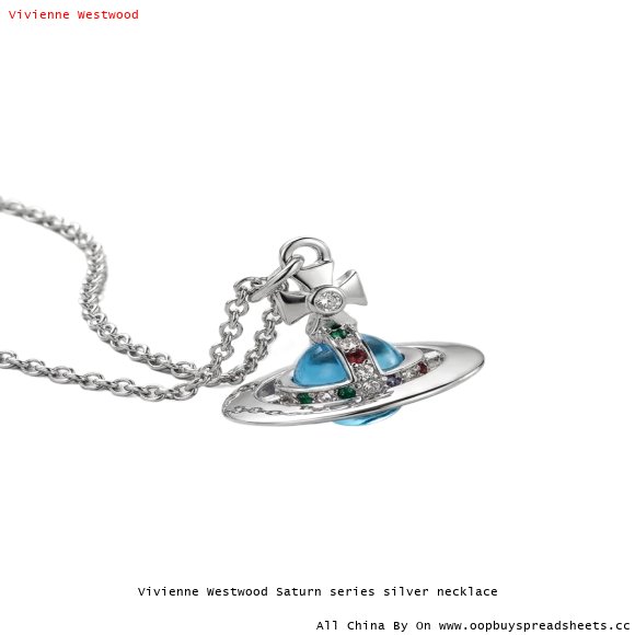 Vivienne Westwood Saturn series silver necklace