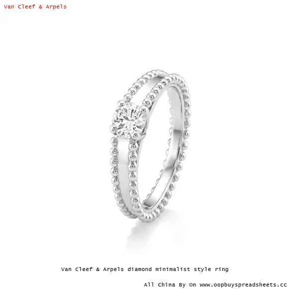 Van Cleef & Arpels diamond minimalist style ring