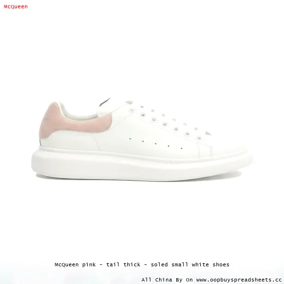 McQueen pink - tail thick - soled small white shoes