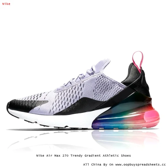 Nike Air Max 270 Trendy Gradient Athletic Shoes