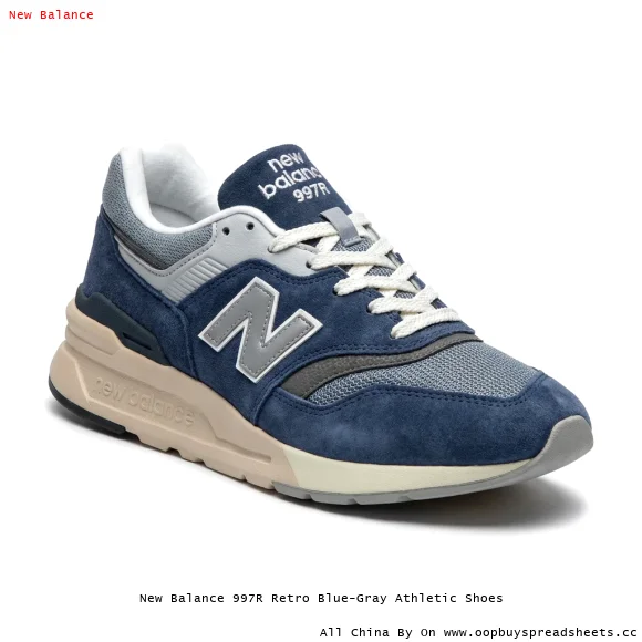 New Balance 997R Retro Blue-Gray Athletic Shoes
