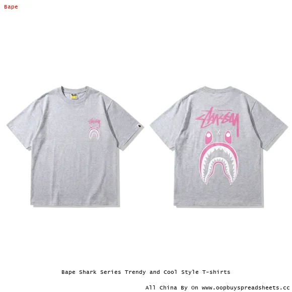 Bape Shark Series Trendy and Cool Style T-shirts