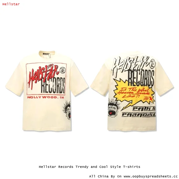 Hellstar Records Trendy and Cool Style T-shirts