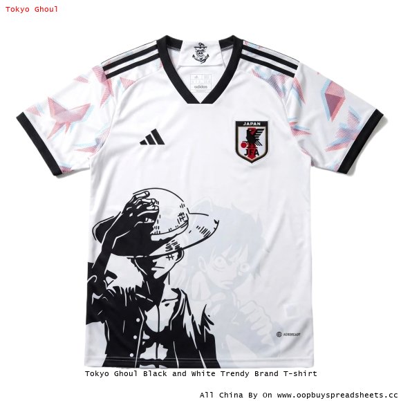 Tokyo Ghoul Black and White Trendy Brand T-shirt