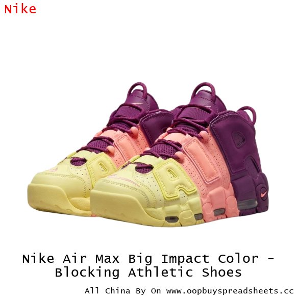 Nike Air Max Big Impact Color - Blocking Athletic Shoes