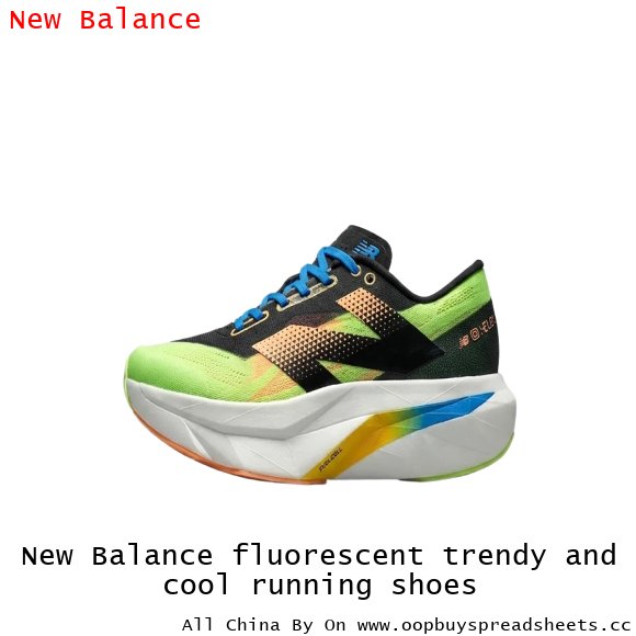 New Balance fluorescent trendy and cool running shoes