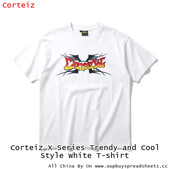 Corteiz X Series Trendy and Cool Style White T-shirt