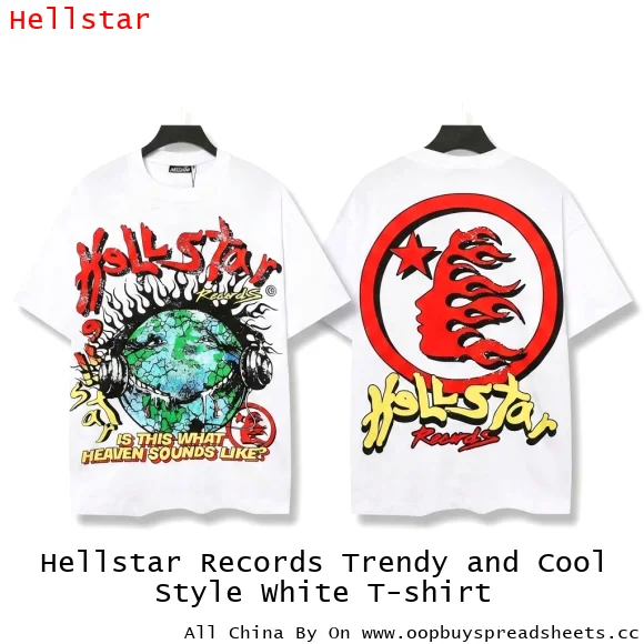 Hellstar Records Trendy and Cool Style White T-shirt