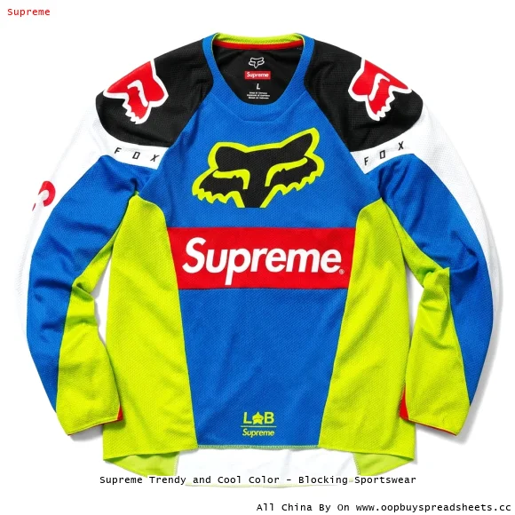 Supreme Trendy and Cool Color - Blocking Sportswear