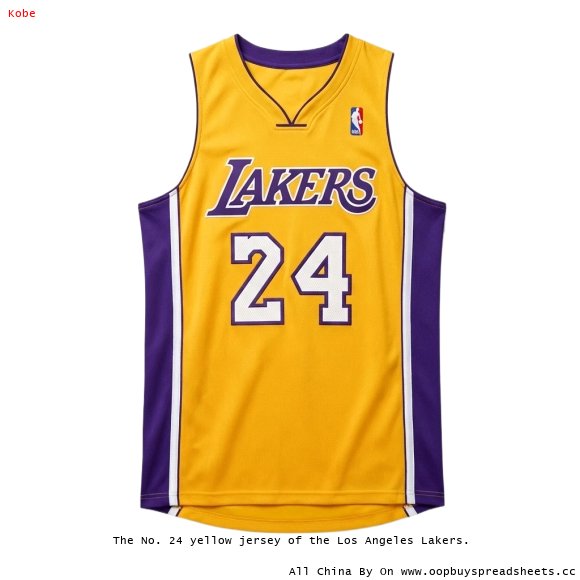 The No. 24 yellow jersey of the Los Angeles Lakers.