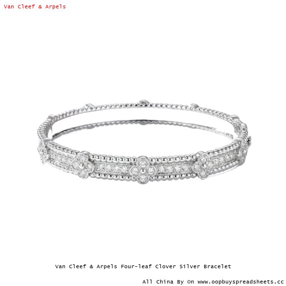Van Cleef & Arpels Four-leaf Clover Silver Bracelet