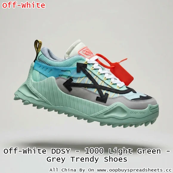 Off-White DDSY - 1000 Light Green - Grey Trendy Shoes