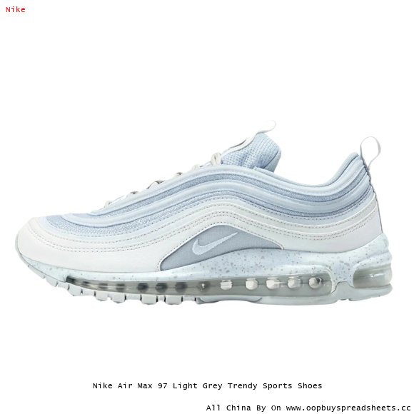 Nike Air Max 97 Light Grey Trendy Sports Shoes
