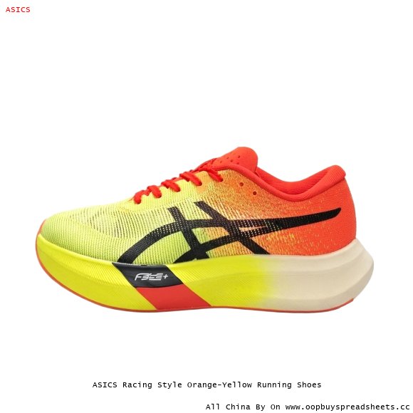 ASICS Racing Style Orange-Yellow Running Shoes