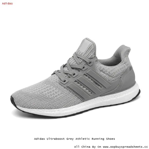 Adidas Ultraboost Grey Athletic Running Shoes