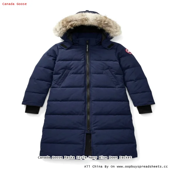 Canada Goose Parka Style Navy Blue Down Jacket