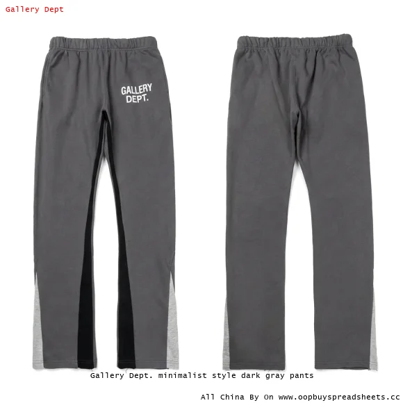Gallery Dept. minimalist style dark gray pants