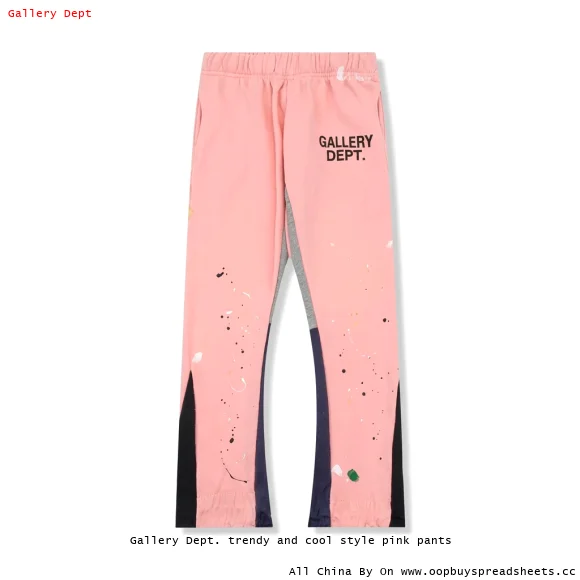 Gallery Dept. trendy and cool style pink pants