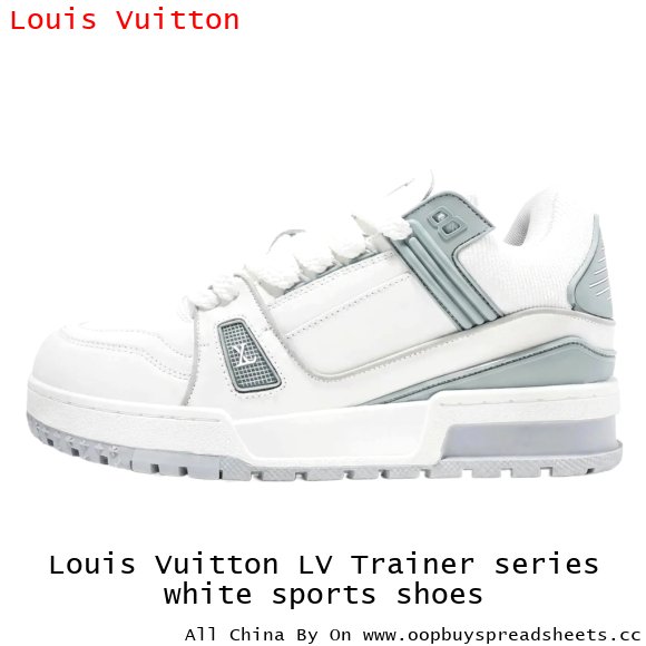 Louis Vuitton LV Trainer series white sports shoes