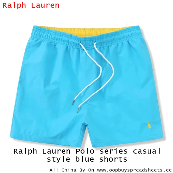 Ralph Lauren Polo series casual style blue shorts