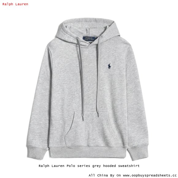 Ralph Lauren Polo series grey hooded sweatshirt