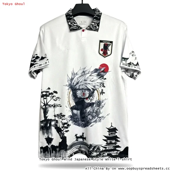 Tokyo Ghoul Wind Japanese Style White T-shirt