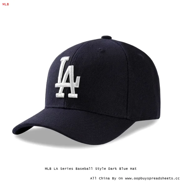 MLB LA Series Baseball Style Dark Blue Hat