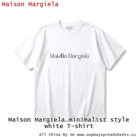 Maison Margiela minimalist style white T-shirt