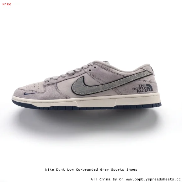 Nike Dunk Low Co-branded Grey Sports Shoes