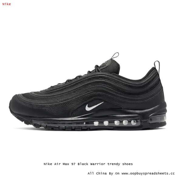 Nike Air Max 97 Black Warrior trendy shoes