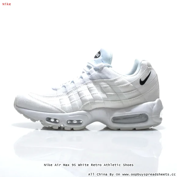 Nike Air Max 95 White Retro Athletic Shoes