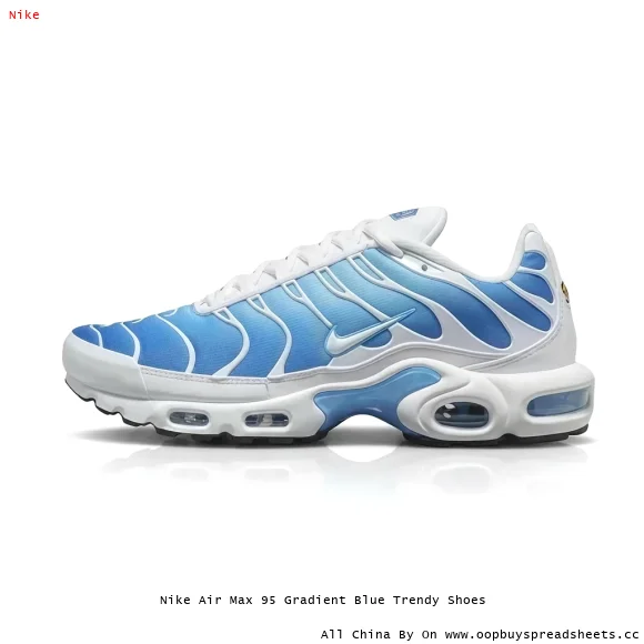 Nike Air Max 95 Gradient Blue Trendy Shoes