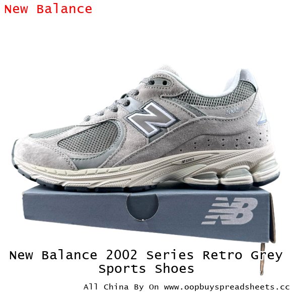 New Balance 2002 Series Retro Grey Sports Shoes