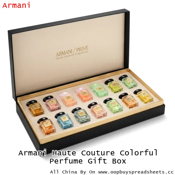 Armani Haute Couture Colorful Perfume Gift Box
