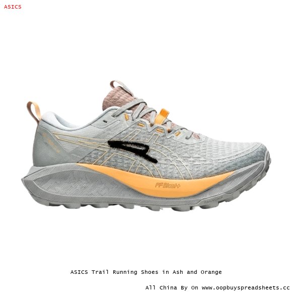 ASICS Trail Running Shoes in Ash and Orange