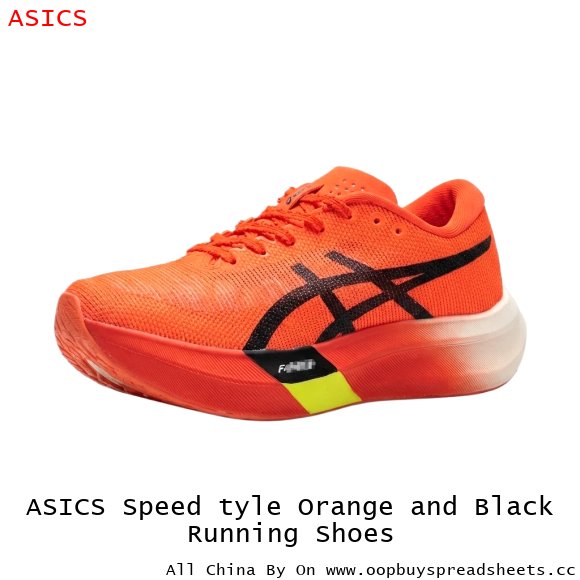 ASICS Speed tyle Orange and Black Running Shoes