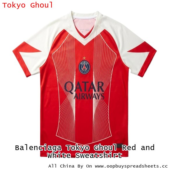 Balenciaga Tokyo Ghoul Red and White Sweatshirt