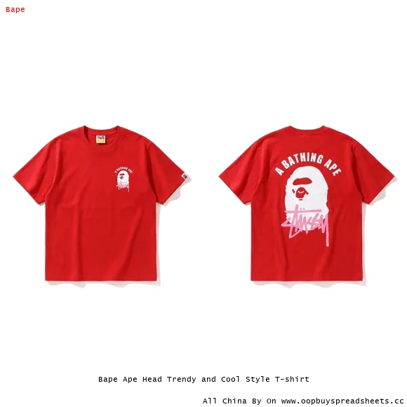 Bape Ape Head Trendy and Cool Style T-shirt