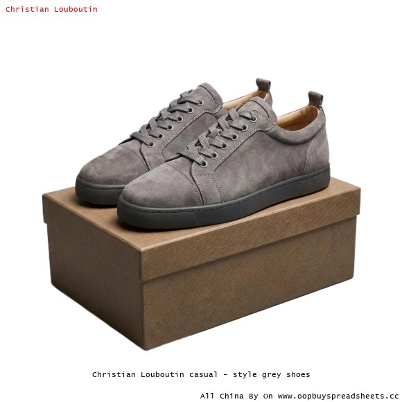 Christian Louboutin casual - style grey shoes