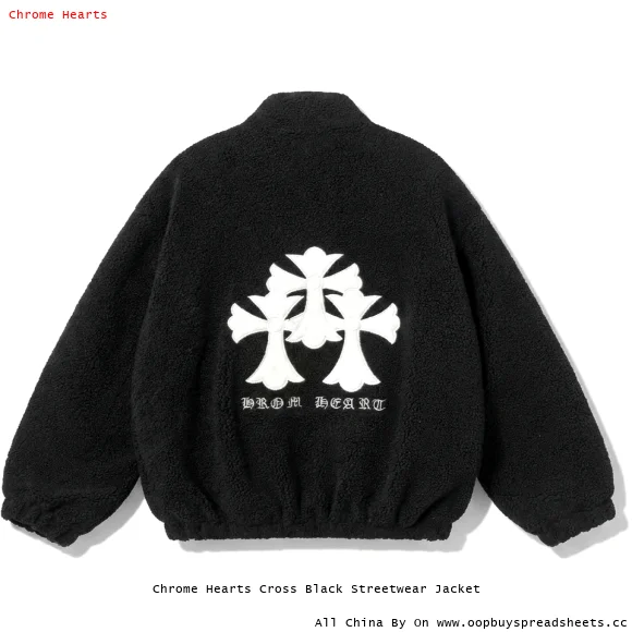 Chrome Hearts Cross Black Streetwear Jacket