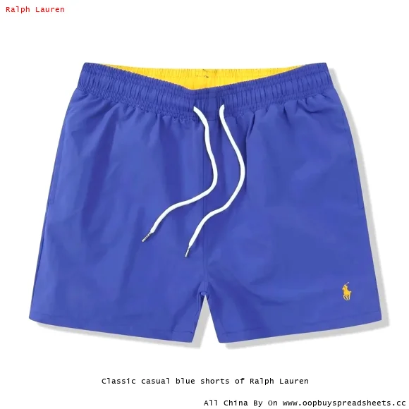 Classic casual blue shorts of Ralph Lauren