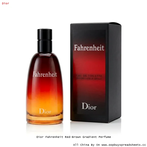Dior Fahrenheit Red-Brown Gradient Perfume