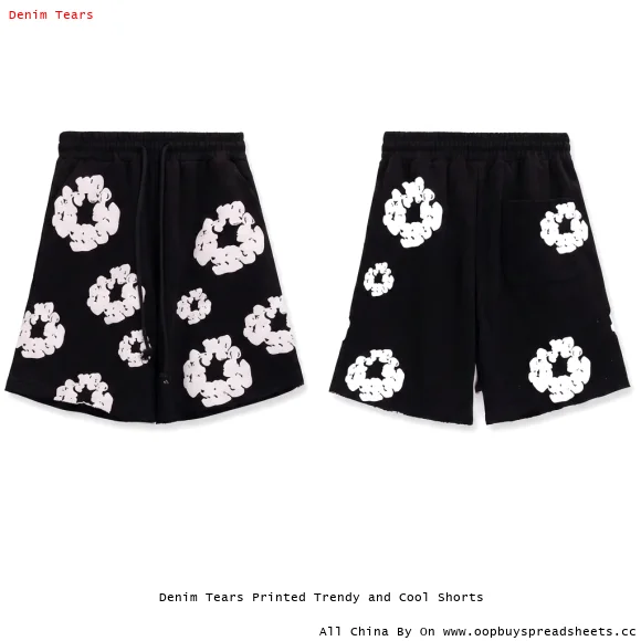 Denim Tears Printed Trendy and Cool Shorts