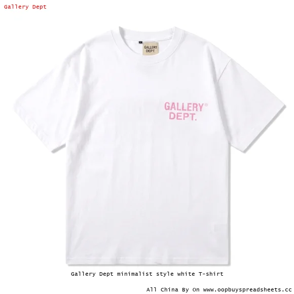Gallery Dept minimalist style white T-shirt