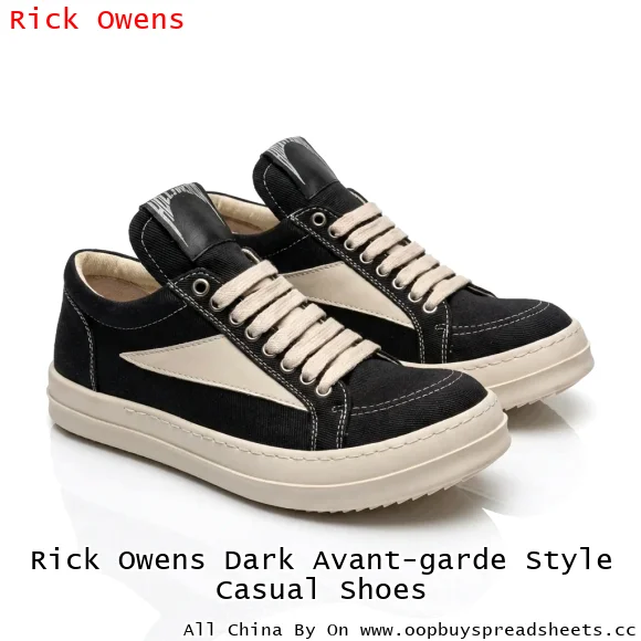Rick Owens Dark Avant-garde Style Casual Shoes
