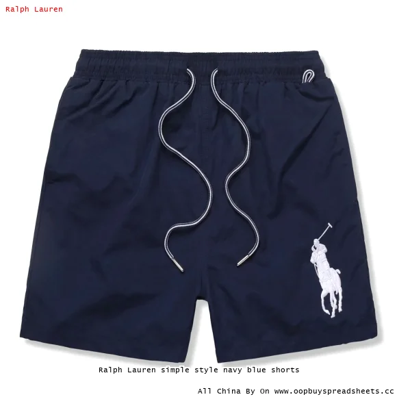 Ralph Lauren simple style navy blue shorts